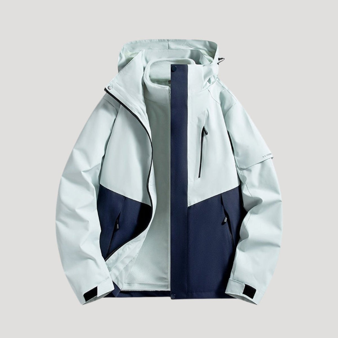 Women's Waterproof Windbreaker Hooded Outdoor Shell Jacket
