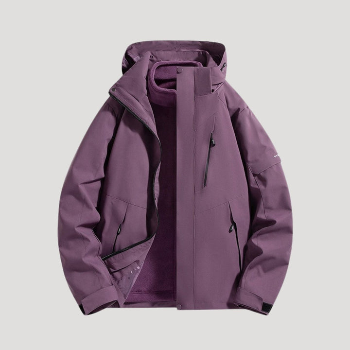 Women's Waterproof Windbreaker Hooded Outdoor Shell Jacket