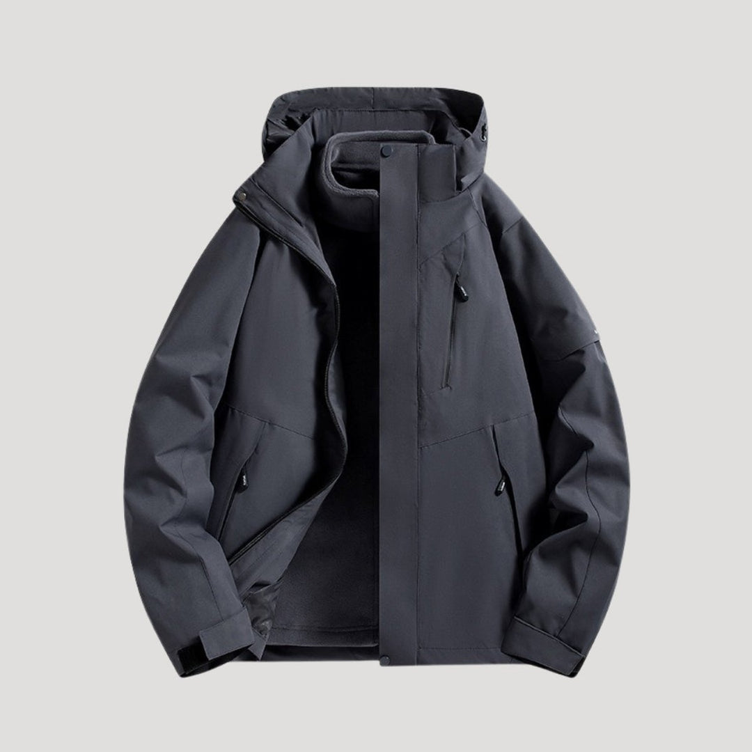 Women's Waterproof Windbreaker Hooded Outdoor Shell Jacket
