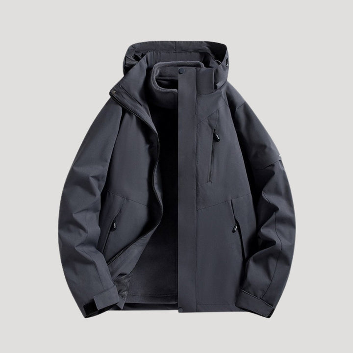 Women's Waterproof Windbreaker Hooded Outdoor Shell Jacket