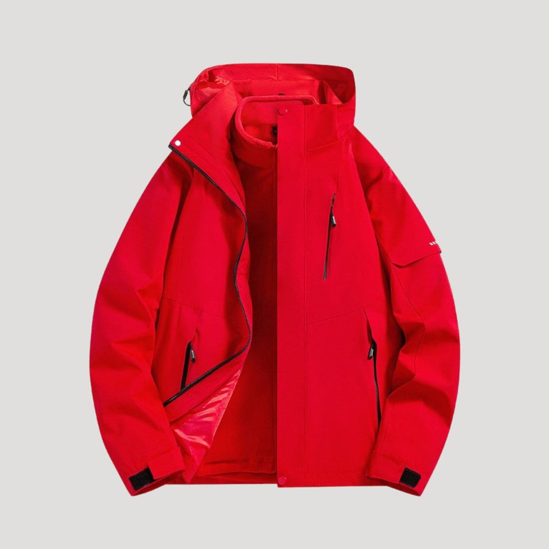 Women's Waterproof Windbreaker Hooded Outdoor Shell Jacket