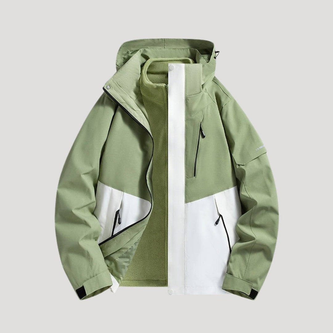 Women's Waterproof Windbreaker Hooded Outdoor Shell Jacket