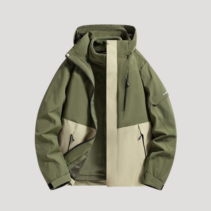 Women's Waterproof Windbreaker Hooded Outdoor Shell Jacket
