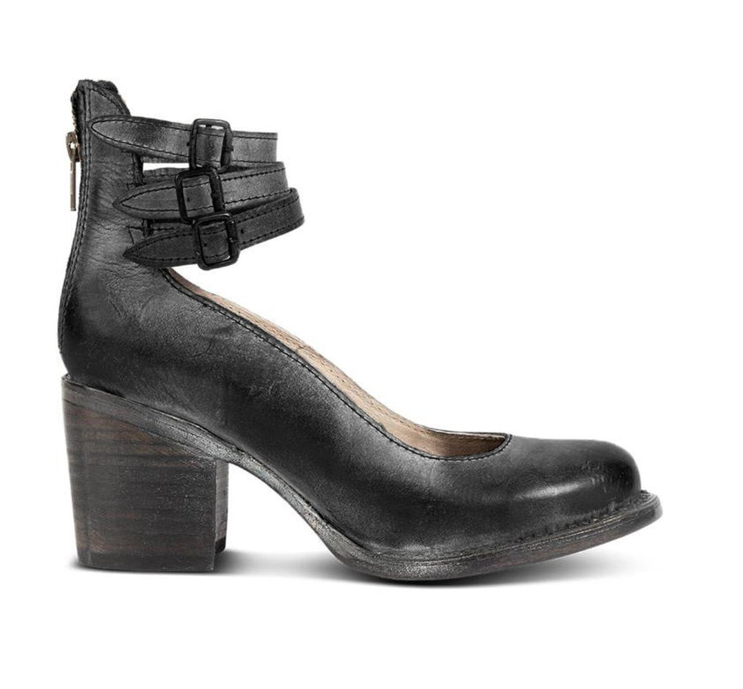 Women's Western-Style Buckle-Strap Pointed-Toe Ankle Boots