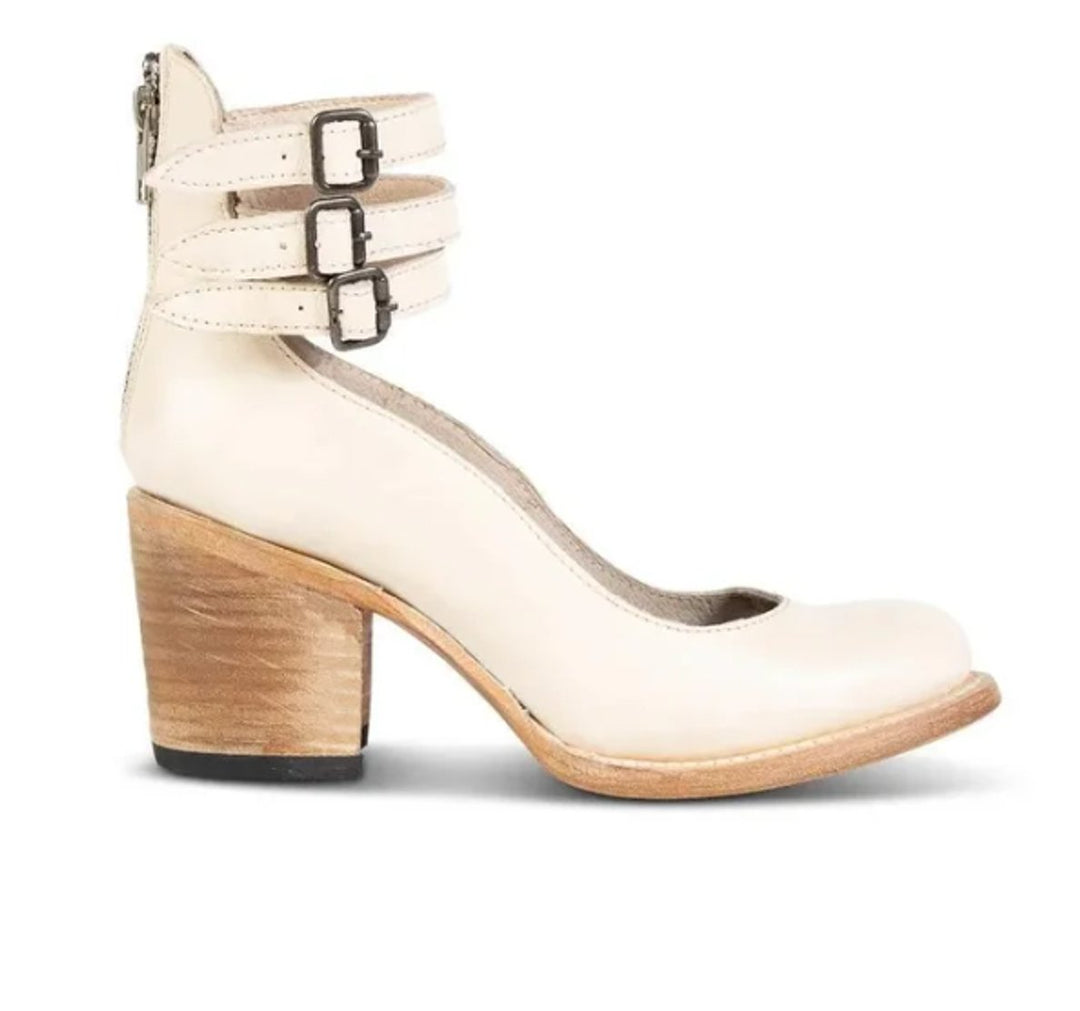 Women's Western-Style Buckle-Strap Pointed-Toe Ankle Boots
